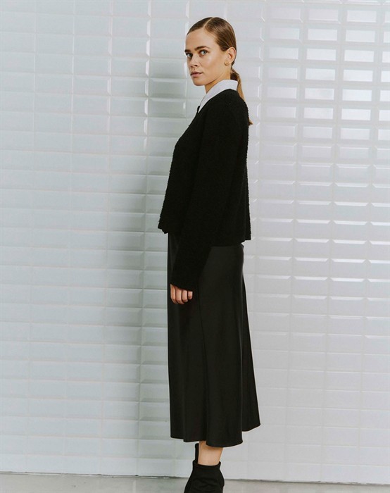 Julia WBL Boucle Cardigan - Black